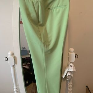Green ankle suit pants (12p)